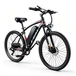 26 Inch Electric Bike, Peak 1500W Motor E-Bike, 25MPH Top Speed, 50-mile range Commuter-style Electric Bicycle, 432Wh battery, 7-speed shifting Front suspension Electric Mountain Bike, Ebike For Adults