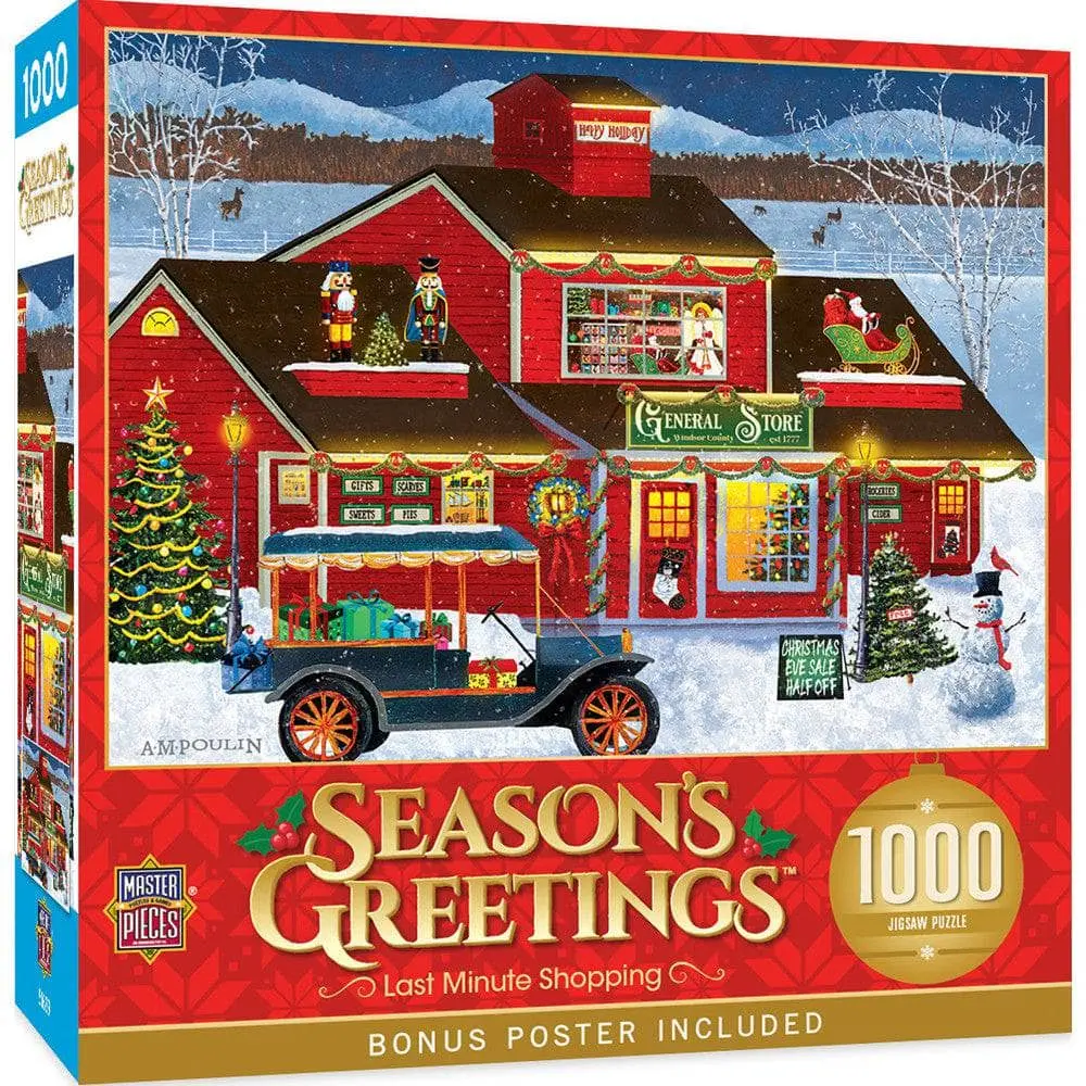 Season's Greetings - Last Minute Shopping 1000 Piece Puzzle