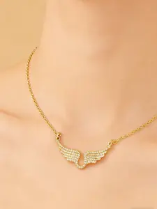 Elegant Angel Wing Pendant Necklace for Women, Fashion Jewelry Gift for Best Friend and Girlfriend, Stylish Accessory