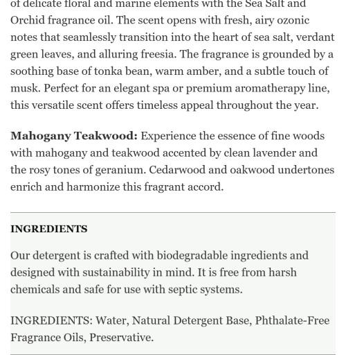 Luxury Liquid Laundry Detergent