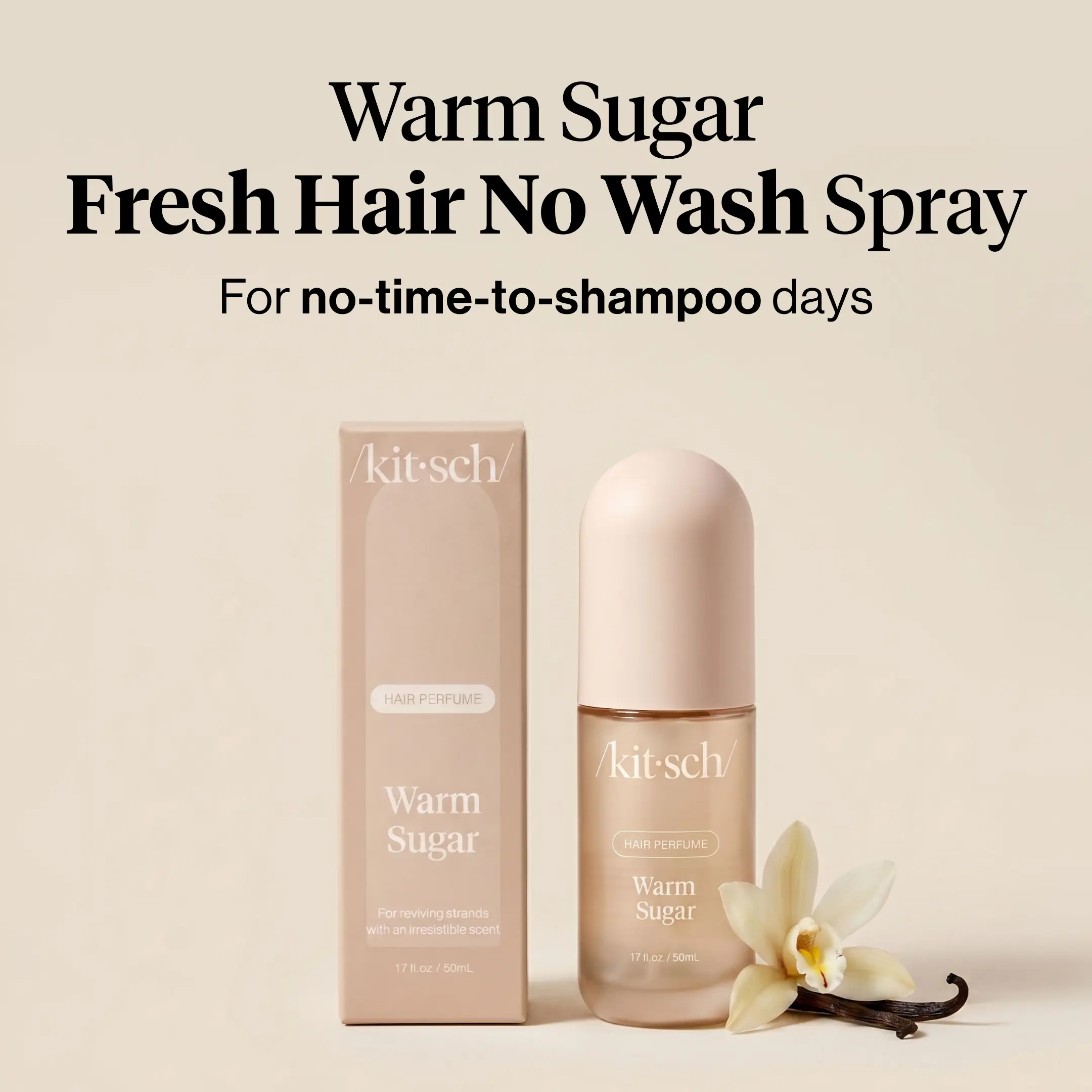 Warm Sugar Hair Perfume - Fresh Hair No Wash Spray – Kitsch Hair Perfume – Odor Eliminating Spray - Travel-Friendly Fragrance Warm Sugar Hair Perfume - Fresh Hair No Wash Spray – Kitsch Hair Perfume – Odor Eliminating Spray - Travel-Friendly Fragrance