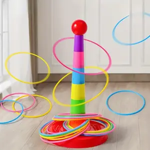 Interactive Toy Set, 6/12/24 Pieces Throwing Game Combo, Outdoor Throwing Ring Toys, Colorful Throwing Rings, Perfect for Family Gatherings