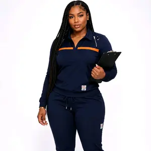 Heart Align Essential Fashion Jogger Scrub Set – Lightweight, Breathable, Modern Uniforms Womenswear Workwear