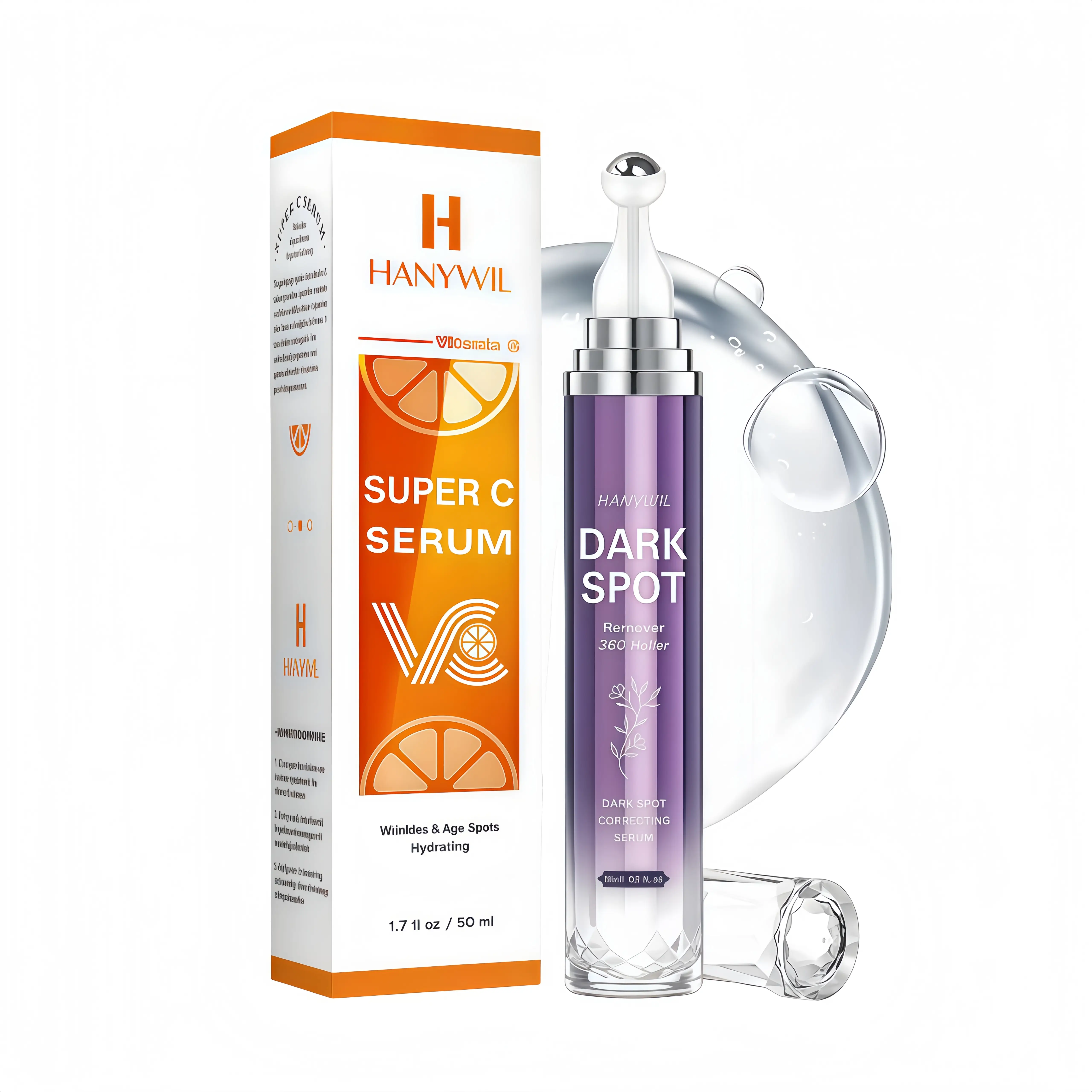 HANYWIL Vitamin C Gold | Anti-Aging Vitamin C Serum for Firming, Lifting & Hydrating Mature Skin | Dark Spot Correcting Serum for Skin Discoloration w