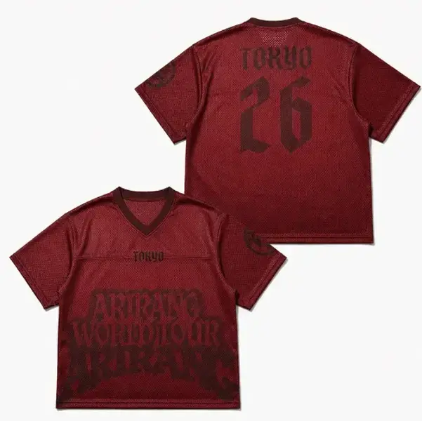 Custom City Arirang Bangtan World Tour Mesh Football Jersey, Oversized Y2K Streetwear Sports Tee, Vintage Washed Soccer Jersey, Kpop Fan Merch, Bangtan Inspired Concert Outfit Shirt