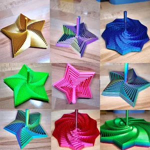 Expanding Sensory Fidget Star with Handle Satisfying Sound Visual Fidget