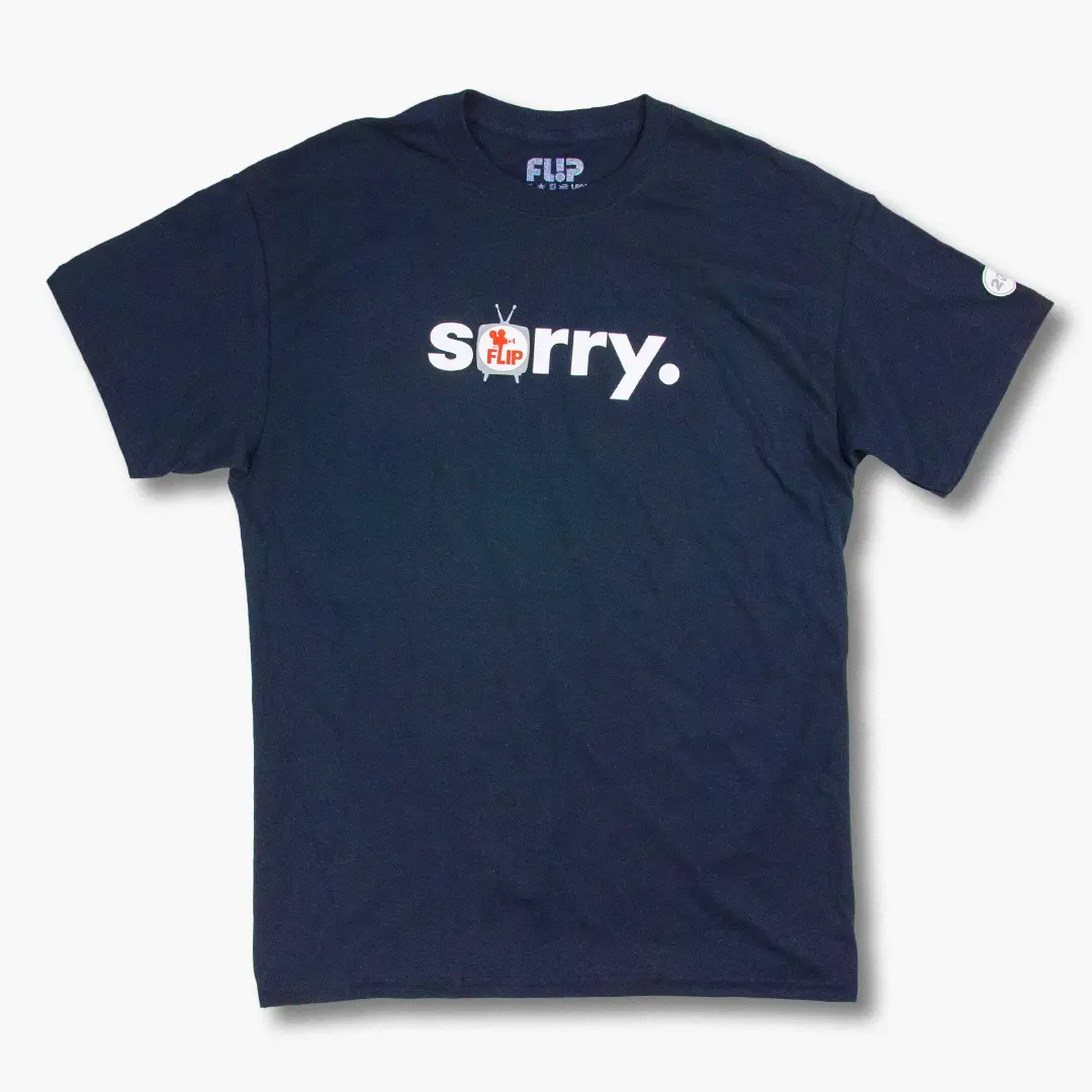 Sorry 20th T-shirt Navy Classic Menswear Soft Top Streetwear Tshirt