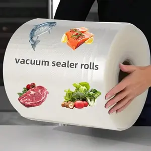 1500cm (590.55in) Extra-Long Food Packaging Bag Roll - PE+PA Material, Vacuum Sealer Bags for Optimal Kitchen Storage & Freshness, Ideal for Fish, Salmon, Meat, Fruits & Vegetables, Vacuum Sealing | Kitchen Essentials | Durable PE+Pa Material