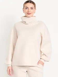 Old Navy Women's Bounce Fleece Funnel Neck Tunic
