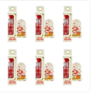 Strawberry Tinted Lip Oil with Beautiful Design for Soft Lips and Natural Glow