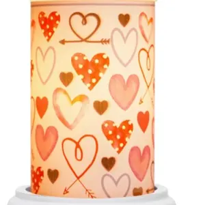 I Heart You Simmering Light with Adorable Heart Patterns for Cozy Atmosphere Warmer Soft Soy Wax Melts Ideal for Romance