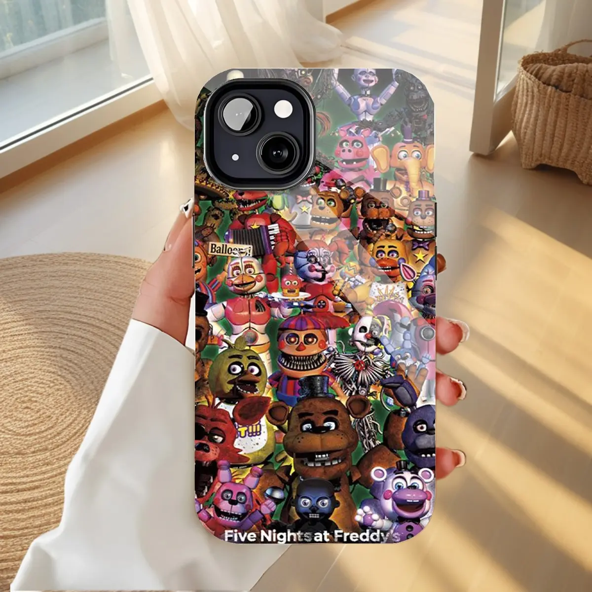 Halloween FNAF Five Nights at Freddy's Characters Collage Mobile iPhone Case: PBT+TPU Dual-Layer Rugged Shockproof Protective Cover for iPhone 16/15/14/13/12/11 Pro Max/Plus - TikTok Shop Halloween FNAF Five Nights at Freddy's Characters Collage Mobile iPhone Case: PBT+TPU Dual-Layer Rugged Shockproof Protective Cover for iPhone 16/15/14/13/12/11 Pro Max/Plus - TikTok Shop