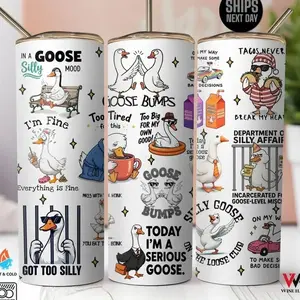 Funny Goose Tumbler,Silly Goose Tumbler Cup,Coworker Gift,Best Friend Gift,Tumbler with goose, Gift for her