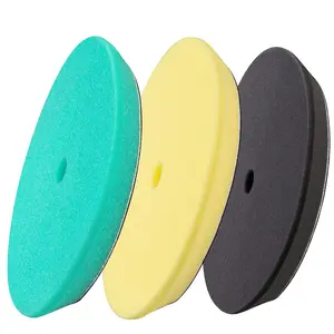 3Pcs Polishing Pads for Orbital Sander 5 inch Orbital Buffing Pads Hook and Loop Foam Buffer Pad Set for Cutting, Compounding, Polishing and Waxing (Green/Yellow/Black) - Home Improvement.