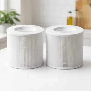 2 Pack Core 300 Replacement Filter Fit for LEVOIT Core 300 and Core 300S Air Purifier Filters, 3-in-1 H13 Grade True HEPA Replacement Filter,Compared to Part # Core 300-RF,White