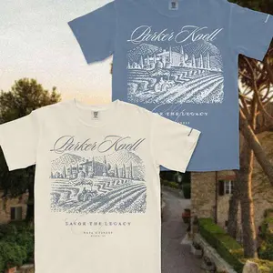 The Vineyard Vintage-Inspired Graphic Tee - Premium Cotton Blend For S