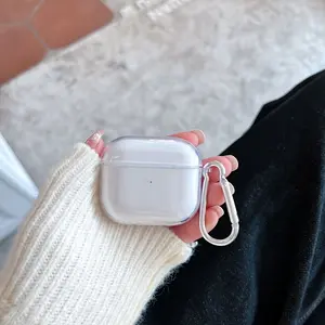 Transparent Protective Case For AirPods Earphones, Clear Earphone Protective Cover, Earbuds Accessories, Headphone Accessories