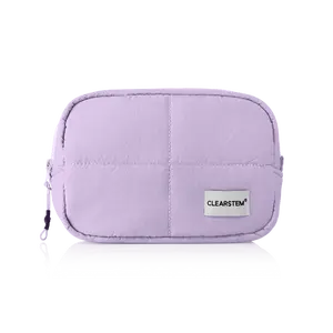 Lavender Puff Cosmetics Bag
