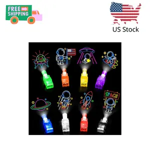 32 PCS Space Theme Party Favors Finger Lights for Kids Boys Girls