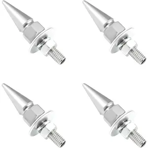 4 count Spikes License Plate Screws for , Anti  Spike Shape   Plate Frame Fastenings Bolt, Cool Licence Plate Screw Set for   ,  Accessories ()