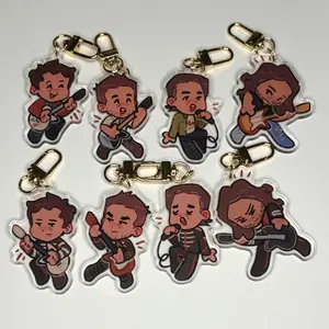 My Chemical Romance Long Live The Black Parade Double Sided Keychain Charm - Kawaii Keyrings Birthday Gifts – Cute Acrylic Keychain Charms, Perfect Gift for Fans & Collectors
