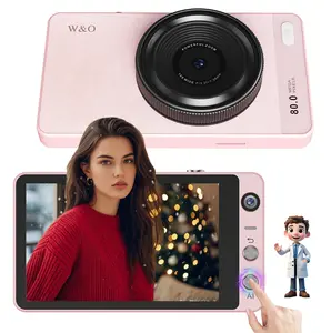 W&O AI Digital Camera, 13MP Autofocus AI Camera with WiFi, 3.97'' Large Touch Screen, Smart Object Recognition & AI Education Tools, Compact Vlogging Camera for Kids Teens Boys Girls