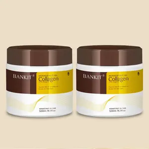[2 PCS] BANKIT Collagen Deep Repair Hair Conditioner 500ml/16.9fl.oz with MONACO NUT OIL, Suitable for All Hair Types, Haircare Repair Shampoo
