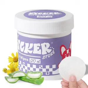 THE LICKER STORE Dog Eye and Tear Stain Hypoallergenic Wipes with Extracts of Chamomile and Oat Kernel