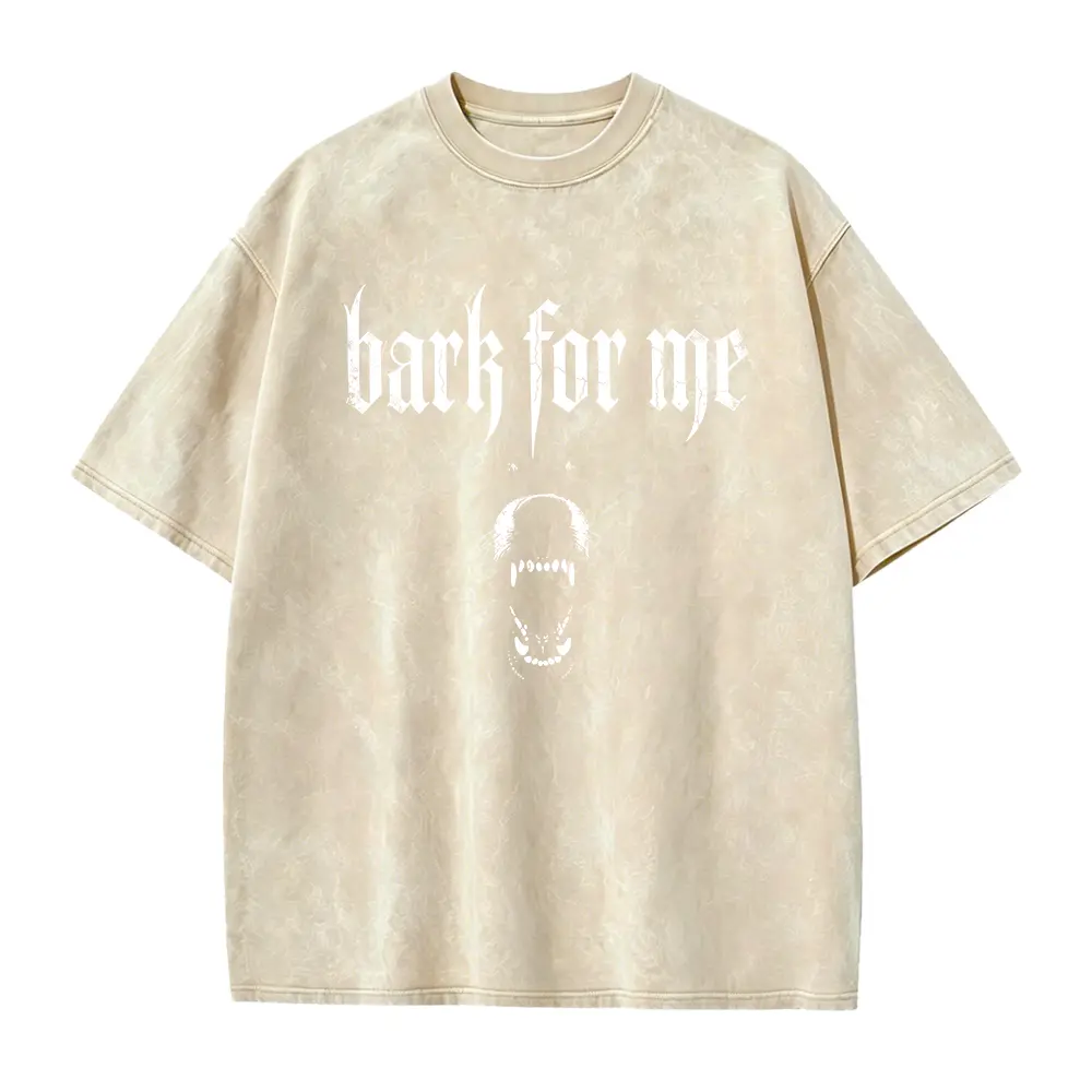 Washed T-shirt-Apricot