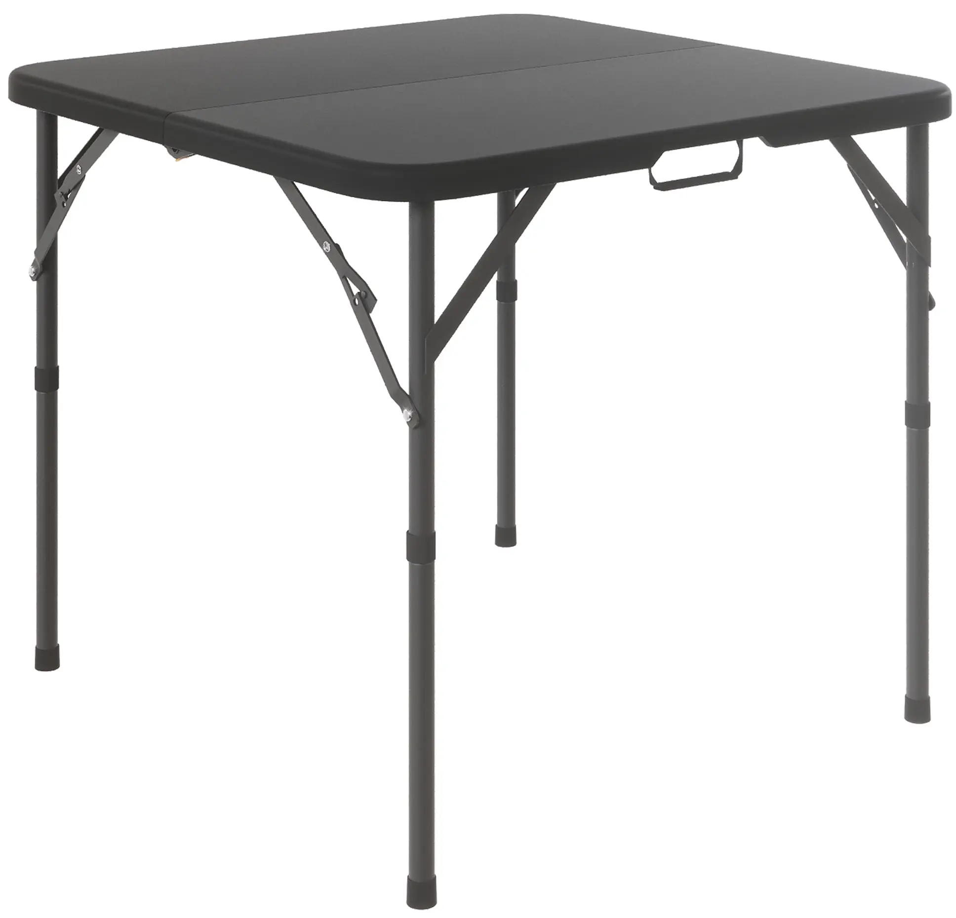 Leumius 34" Square Folding Table,Indoor Outdoor Card Table for Picnic Party Event Dining Camping,Black
