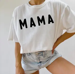 Oversized "MAMA" Comfort Colors Graphic Tee | Retro Minimalist Mom Shirt | Mother's Day Gift for Women