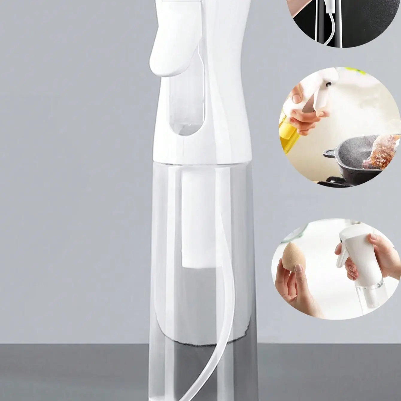 300ML High-Pressure Continuous Spray Bottle, Travel Makeup Water Dispenser, Facial Hydration Sprayer, Hair Styling Spray Bottle, Refillable Bottle, Refillable Spray Bottles