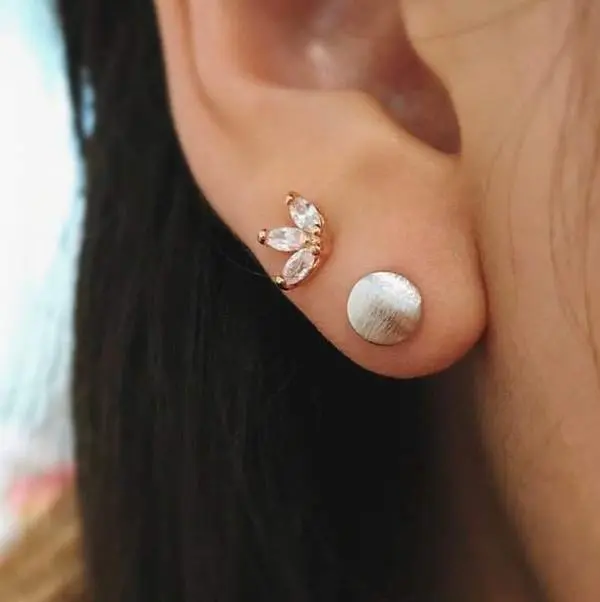 Button Stud Earrings