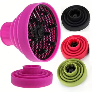 Hair Dryer Diffuser Universal Foldable Curls Blow Dryer Hair Curl Diffuser Cover Hairdryer Accessories Hair Styling Tool Pink Comfort