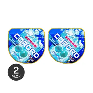 UHA Cororo Soda Flavor Gummies - 2 Pack, Japanese Soft Candy, 40g Each