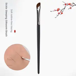 Oblique Flat Sickle Oblique Angle Blade Eyeliner Brush Eyebrow Brush Oblique Angle Eyelid Lower to Aegyo-sal Makeup Brush