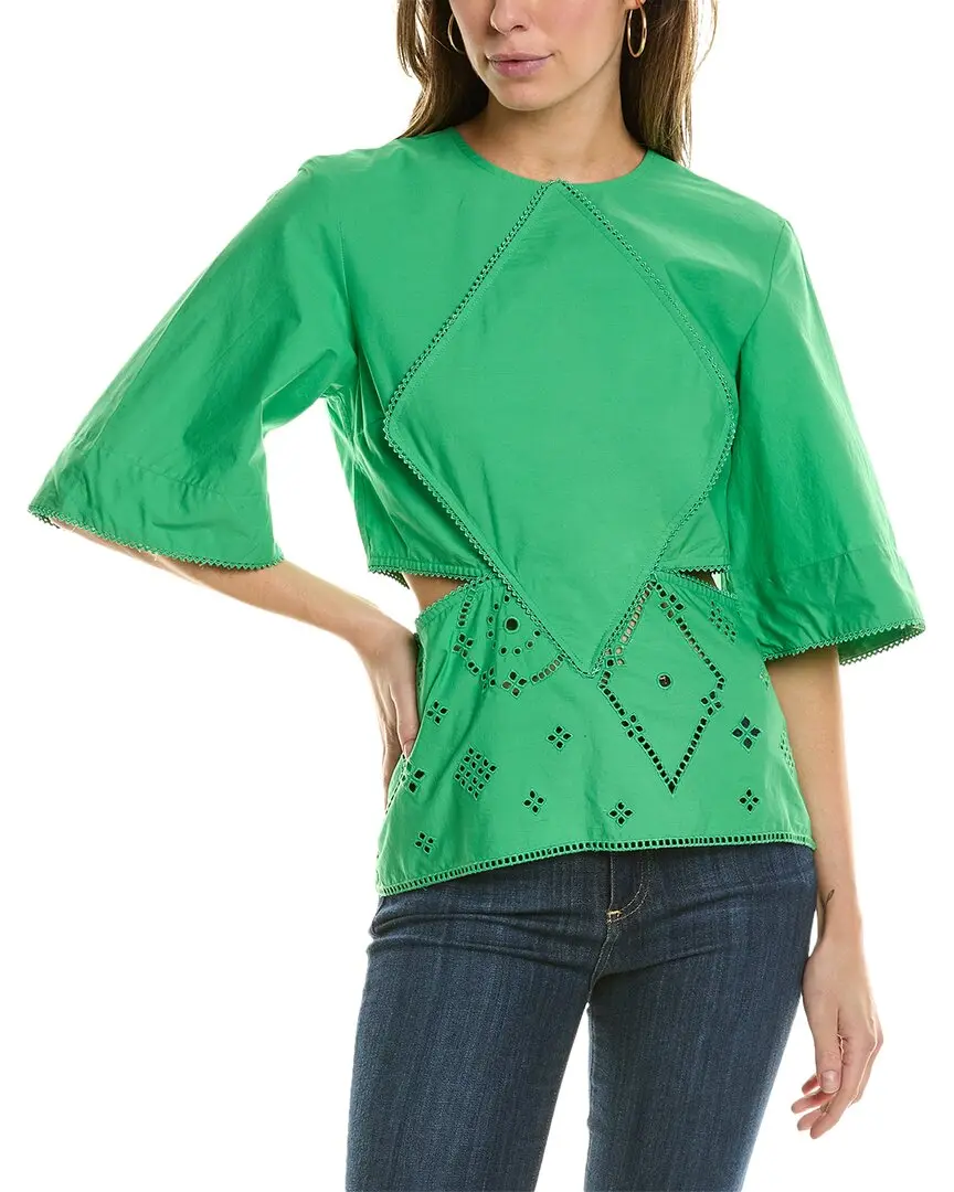 GANNI Broderie Anglaise Blouse