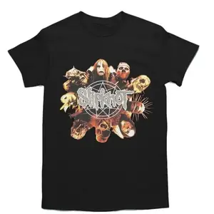 Vintage Slipknot 2001 Iowa Hardcore Metal Band Short Sleeve Crewneck T-Shirt Menswear Top