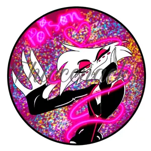Angel Dust Poison Button from Hazbin Hotel