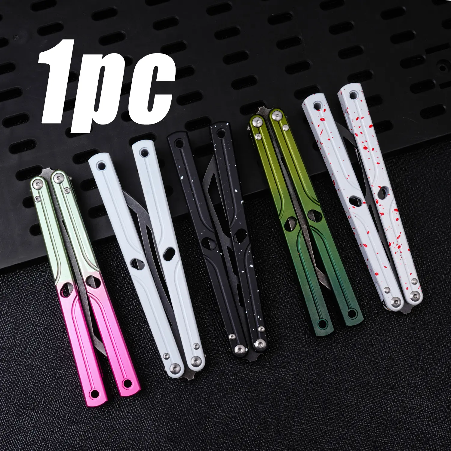 Aluminum Flip Trainer, Non-Sharp Blade Outdoor EDC Survival Tool, Ideal Friend's Gift, Outdoor Tool
