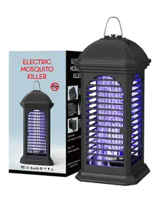 LMMAKE Bug Zapper 11W UV Insect Pest Fly Killer Electric Fly Zapper for Indoor Outdoor Use Mosquito Killer for Home and Garden Black Efficient LED Lighting Safe Waterproof Large Area Coverage