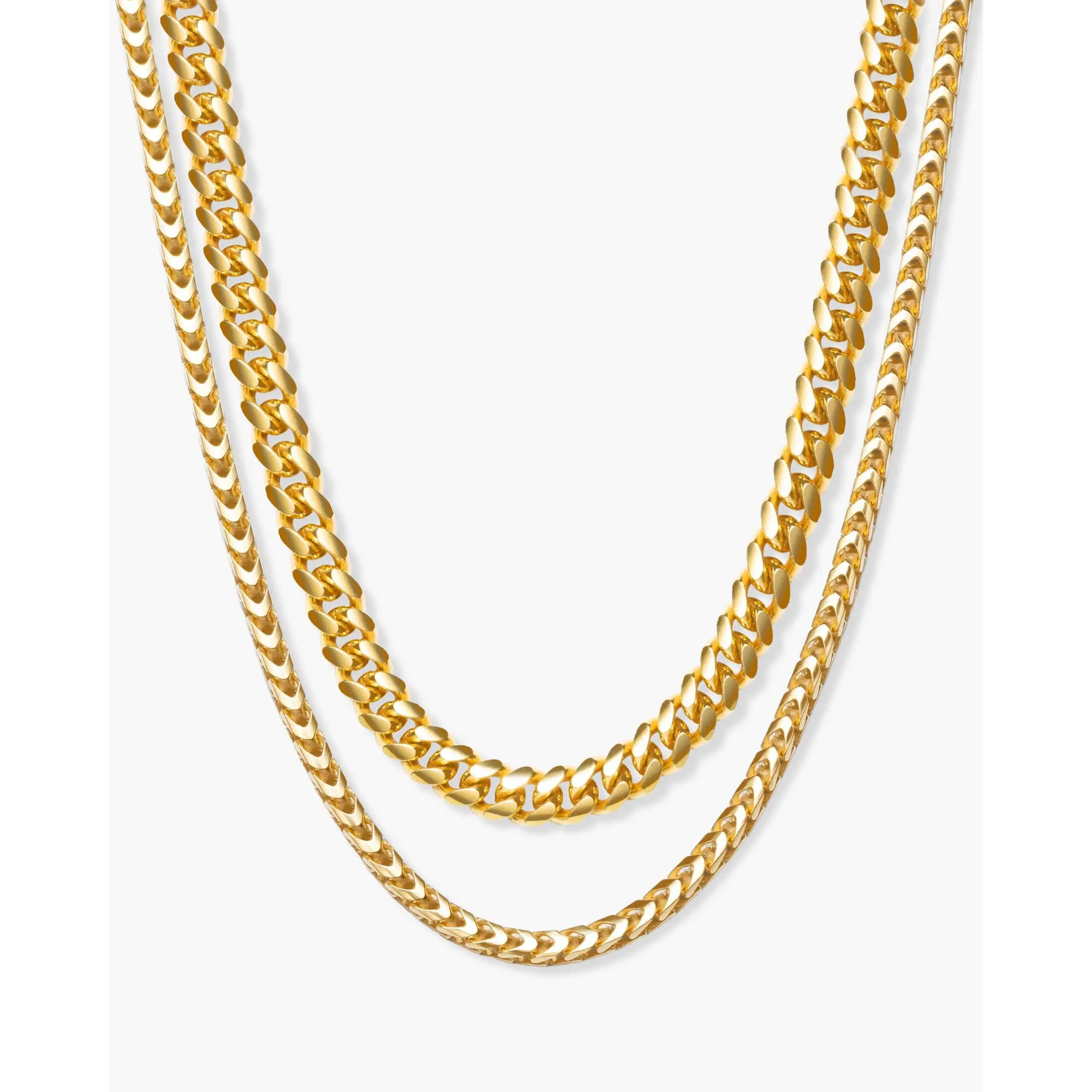 Cuban + Franco Chain Stack