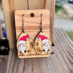 Santa earrings
