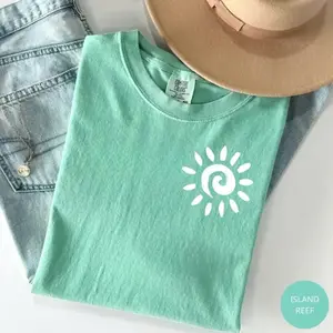 Comfort Colors Sun T-Shirt, Summer TShirt, Women Summer T-Shirt, Beach Tee, Gift for Her, Vacay Mode T-Shirt, Traveling Tee
