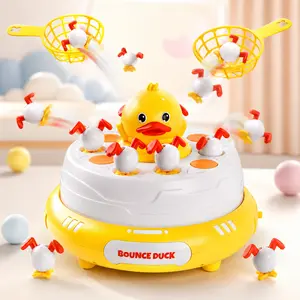 Bouncing Duck Game Toy for Kids, Musical Duck Catching Game with Lights, Rotating Action and Interactive Family Play