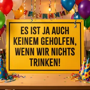 Humorous Thank You No One Helps Horizontal Iron Sheet Painting Sign Ideal for Alcohol Themed Birthday Celebrations and Party Decorations