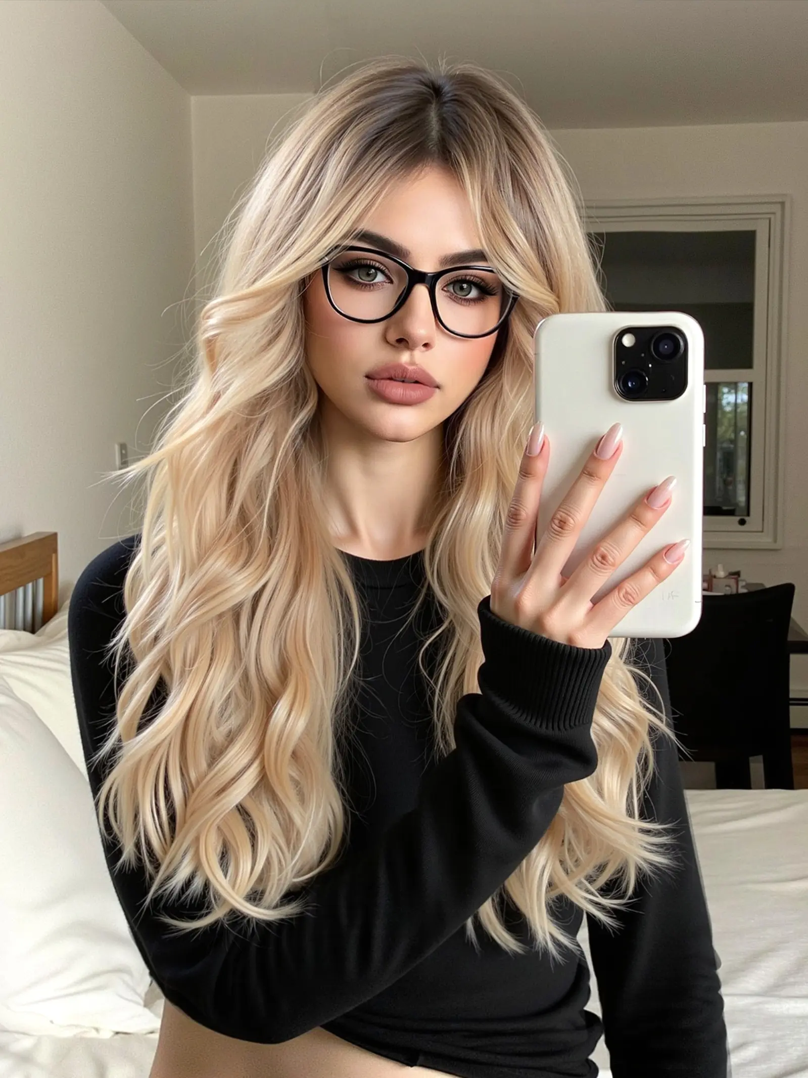 Gradient Wig, Long Curly Hair, Medium Length, Heat Resistant Rose Net, Comfortable for Daily Wear & Parties, Synthetic Material Wigs, Soft Curly Wig, Curled Synthetic Wig, Loose Curly Wig