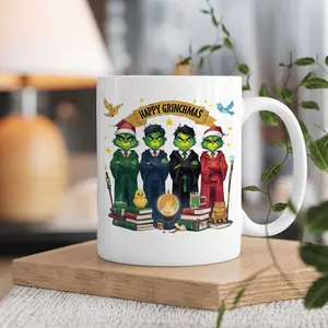 G.rinch Har.ry Pot.ter Christmas Mugs 11oz & 15oz - Cozy Up This Holiday Season