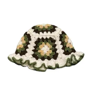 Made By Timari - EARTHY Crochet Bucket Ruffle Hat