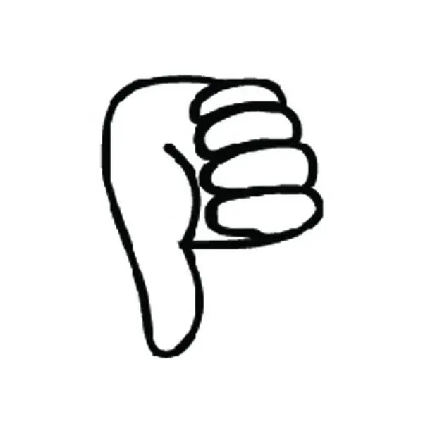 SHAPES ETC. Incentive Stamp - Thumbs Down